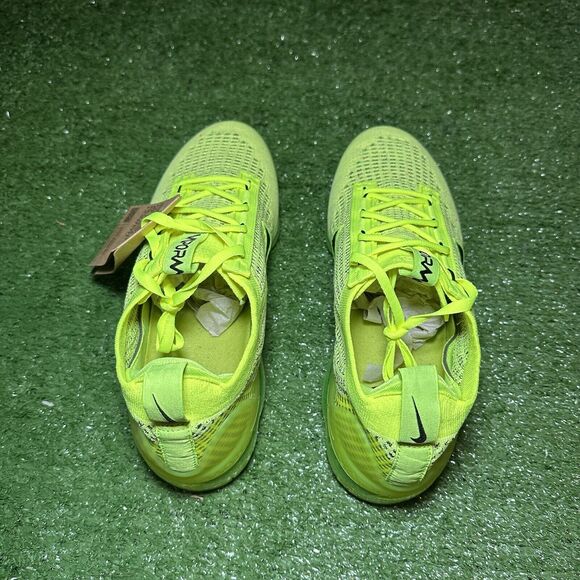 Nike Air Vapormax 2021 FK Flyknit Volt Green Neon Black FD0761-700 Men's Size 8 - Picture 5 of 6
